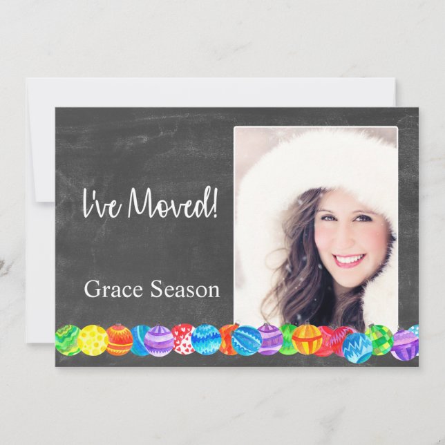 Eu movi cartão com fotos de borbulhas de aquarela (Frente)