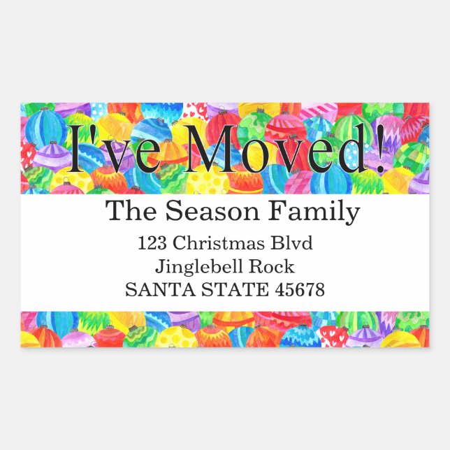 Eu movi o adesivo de aquarela pintado à mão (Frente)