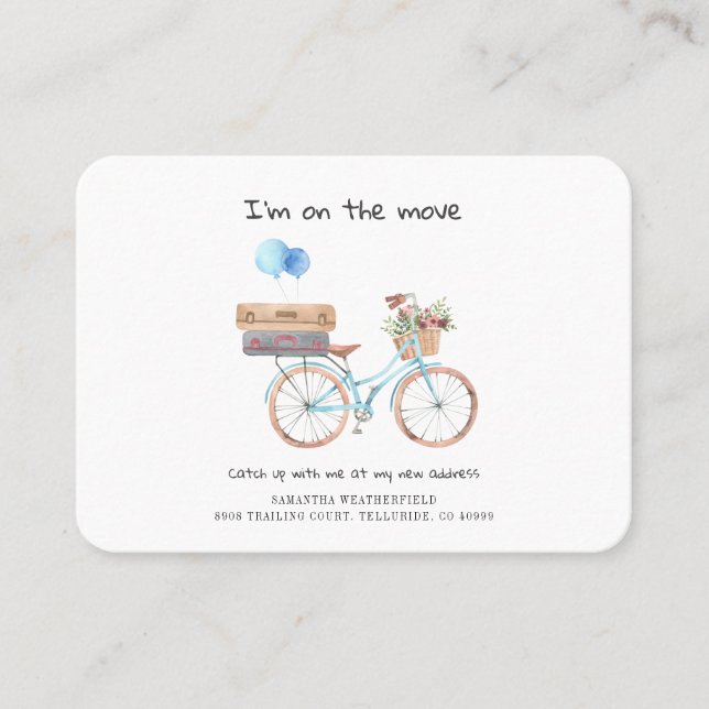 Eu movi o cartão de anúncio de movimentação de aqu (Frente)