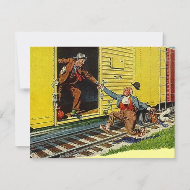 Eu mudei de anúncio - Pegando o trem (Frente)