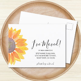 Eu mudei o cartão postal do anúncio de girassol