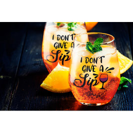 Eu não dou um copo de vinho