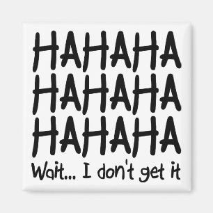 Eu não entendo Imã de geladeira engraçada