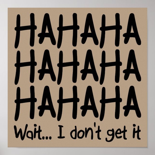 Eu não entendo o Poster engraçado (Frente)