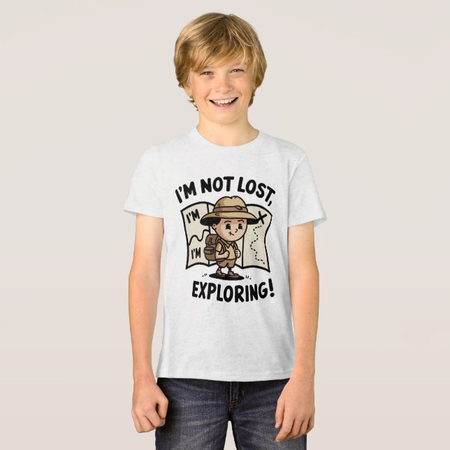 Eu não estou perdido, estou explorando! - Cartoon (Frente Completa)
