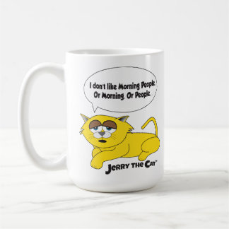 "Eu não gosto de Pessoas de manhã" Jerry, a caneca