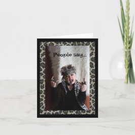 Eu não me importo com o Cartão de Saudação Dobrado