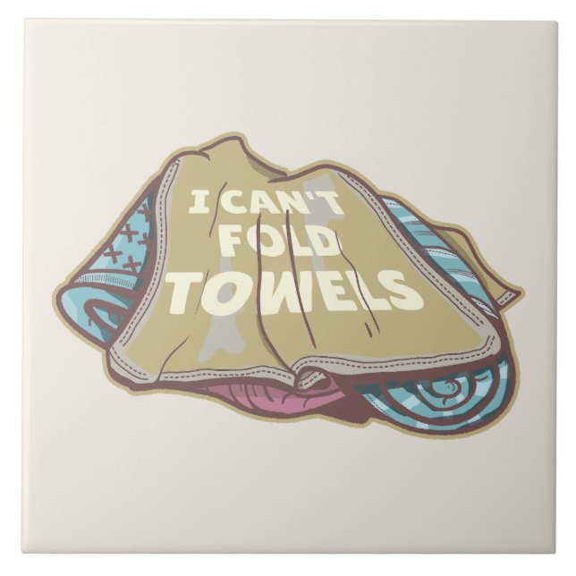 Eu não posso dobrar toalhas engraçadas lavanderia  (Frente)