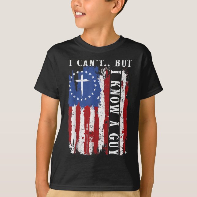 Eu não posso, mas conheço uma camisa de Cara - Chr (Frente)