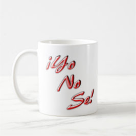 Eu não sei a caneca