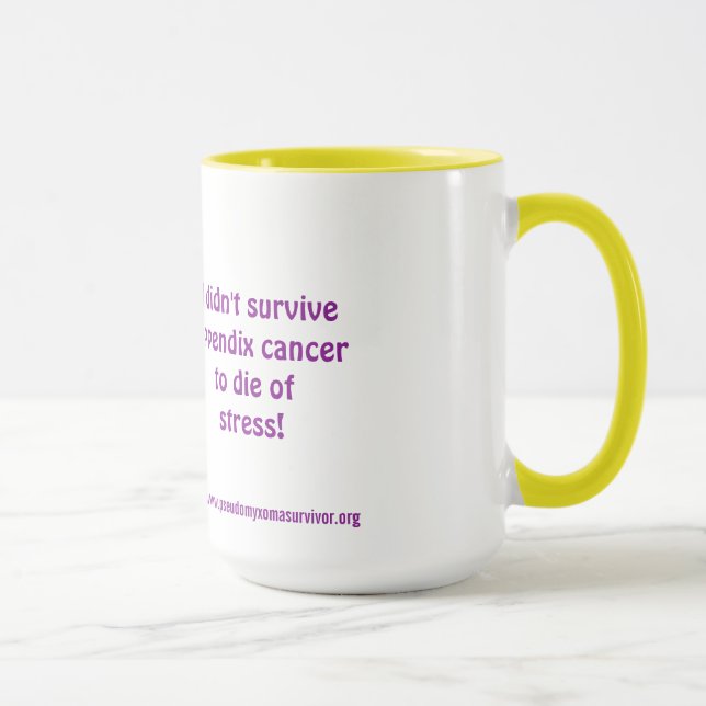 Eu não sobrevivi à caneca da campainha do cancer (Direita)