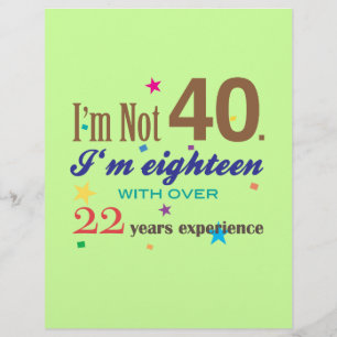 Eu não sou 40 - presente de aniversário engraça