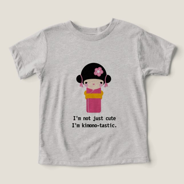 Eu não sou apenas fofo; sou quimono-tástico! (Design frontal)