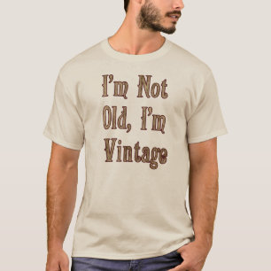 Eu não sou idoso mim sou camisas do vintage