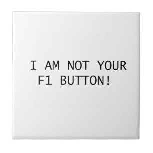 EU NÃO SOU SEU BOTÃO F1!