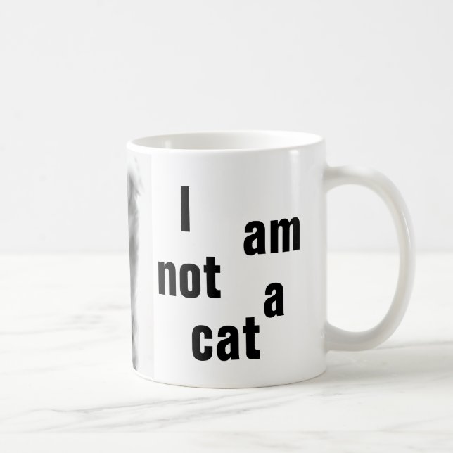 Eu não sou um gato, caneca clássica (Direita)