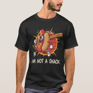 "Eu Não Sou Um Lanche" Camiseta Divertida de Cacho