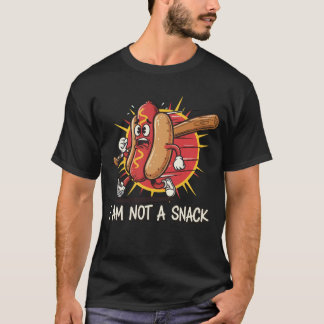 "Eu Não Sou Um Lanche" Camiseta Divertida de Cacho