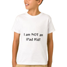 Eu não sou uma Criança iPad! Camiseta Básica da Cr