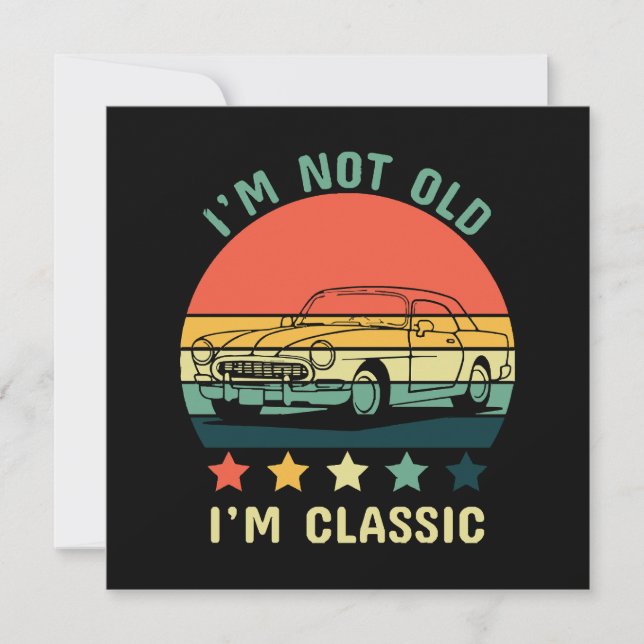 Eu não sou velho Eu sou clássico (Frente)