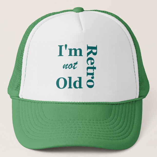 Eu não sou velho, sou Boné de Caminhoneiros Retro (Frente)