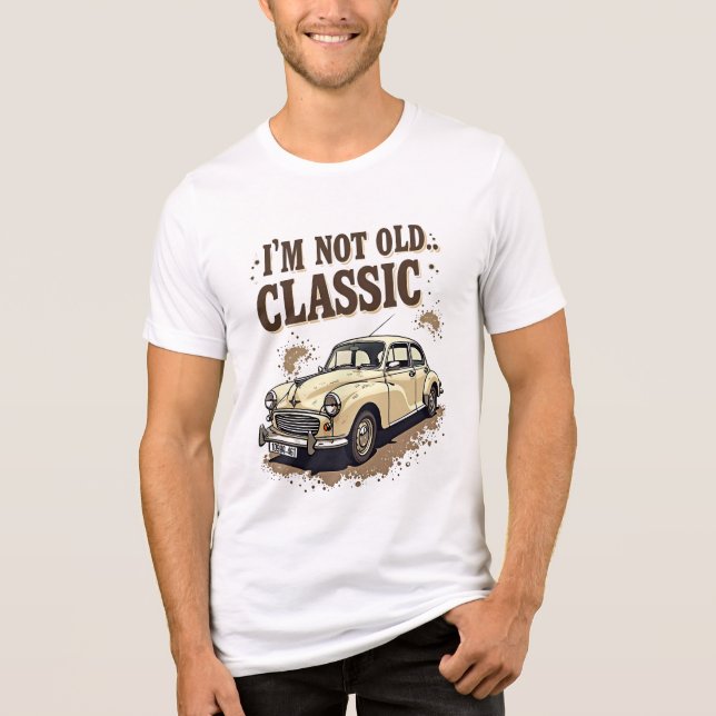 Eu não sou velho sou clássico - citação de Carro v (Frente)