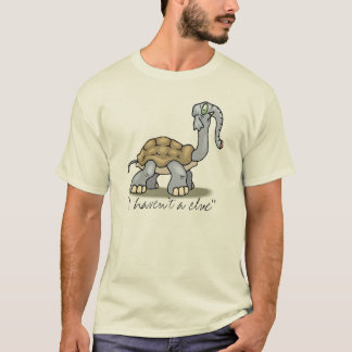 "Eu não tenho camisa de T de um indício"