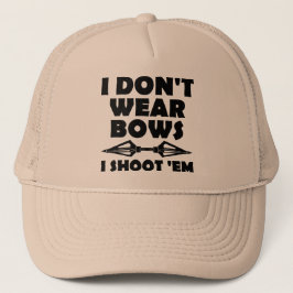 Eu não visto arcos que eu disparo n boné engraçado