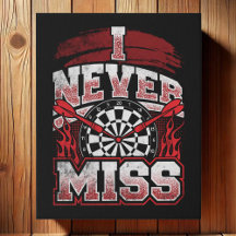 Eu nunca perco - Dart Player Wall Art 16" x 20"