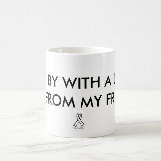 "Eu obtenho perto…" caneca das citações