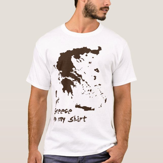 Eu obtive a graxa da piscina em minha camisa (Frente)