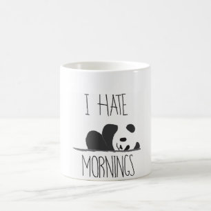 Eu odeio a caneca panda matinal