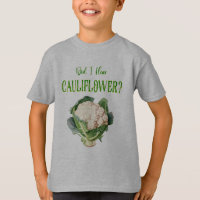 Eu ouvi camiseta clássica de couve-flor?