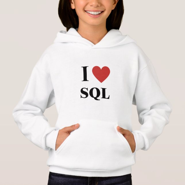Eu ouvi o SQL Kids Hoodie (Frente)