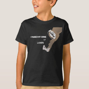 Eu Pausar Meu Jogo para Aprender Camiseta de Pregu