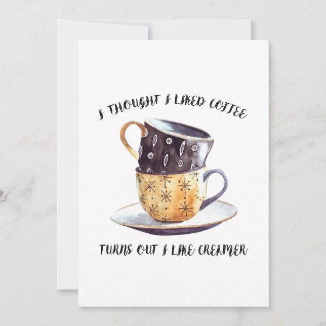 Eu Pensei Que Gostava De Café. (Frente)