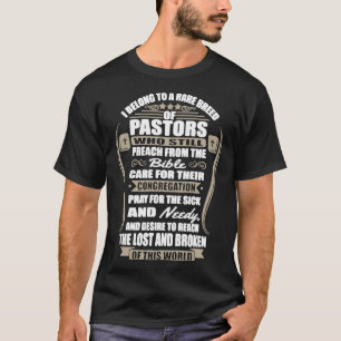 Eu pertenço a uma raça rara da camisa do pastor T