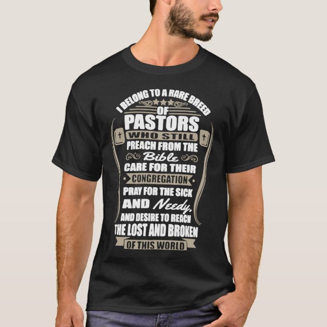 Eu pertenço a uma raça rara da camisa do pastor T (Frente)