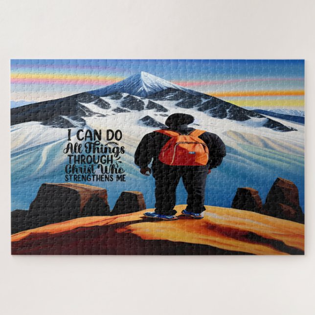 Eu Posso Fazer Todas As Coisas Quebra-cabeça Motiv (Horizontal)