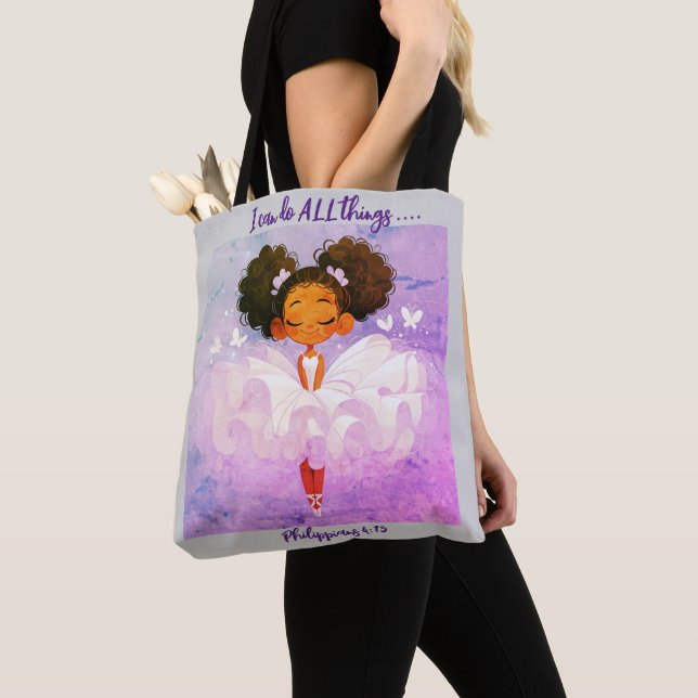 Eu posso fazer TODAS as coisas Tote Bag (Close Up)