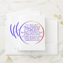 Eu posso fazer tudo através da Bíblia Cristo Verse