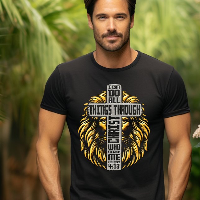 Eu posso fazer tudo através da camiseta Cristo (Criador carregado)