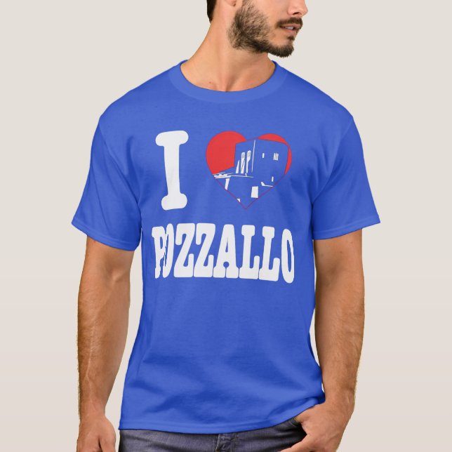 Eu ❤️ Pozzallo  Camiseta Tri-Blend (Frente)