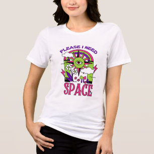 Eu preciso de camiseta de design espacial