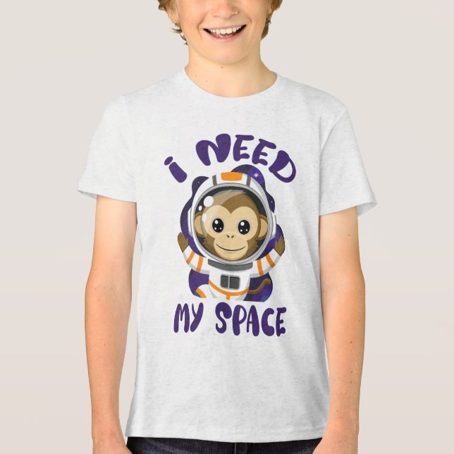Eu Preciso do Meu Macaco Astronauta Infantil Espac (Frente)