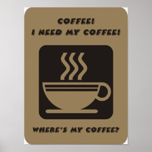Eu preciso meu poster do café