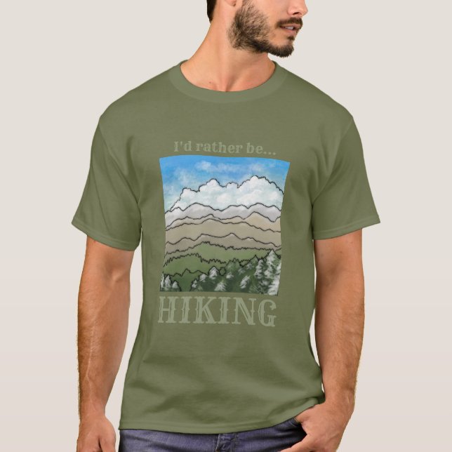 Eu preferencialmente a camiseta HIKING (Frente)