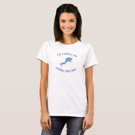 Eu preferencialmente debaixo do mar. Camisa para m