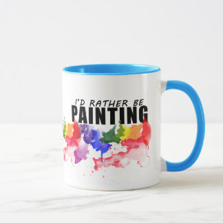 Eu preferencialmente estaria pintando a caneca do