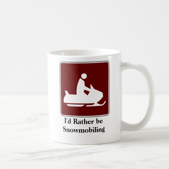 Eu preferencialmente Snowmobiling a caneca de café (Direita)
